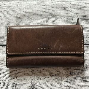 Fossil genuine leather brown wallet